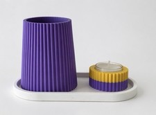 3D-gedrucktes Deko-Set Vase &