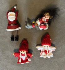 4x Gisela Graham Weihnachtsbaum Deko Skandinavisch Figuren Konvolut