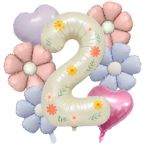 Zahlenballon gänseblümchen - zahlenballon,