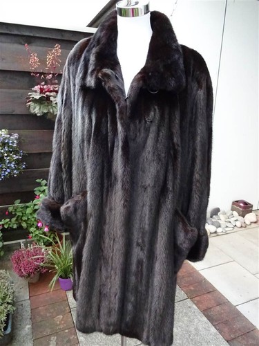 Saga nerzmantel schwarz - saga,