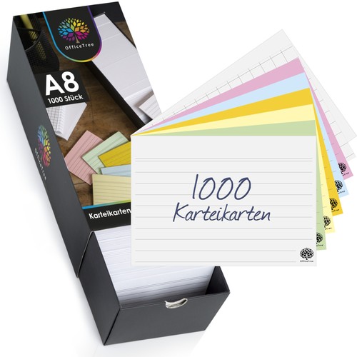 1000 karteikarten set - 1000,
