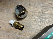 Hansgrohe Axor Mondial Griff mit Oberteil Set - chrom/gold  Rarität, Warmwasser