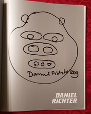 Daniel Richter Original Zeichnung Unterschrift Autogramm Katalog ESSL Museum