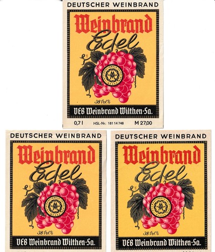 Original ddr veb weinbrand - veb,