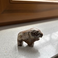 Löwe Steinfigur H 4cm B 2 cm L 5,5cm