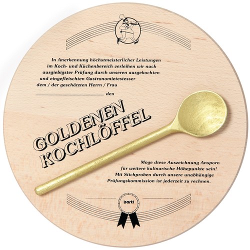 Goldener kochlöffel für - kochlÖffel,