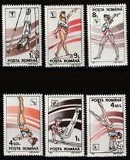 Rumänien postfrisch Minr. 4655 - 4660 Kunstturnen kompletter Satz Romania 24