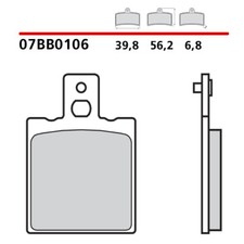 PAAR BREMSBELÄGE VORNE BREMBO