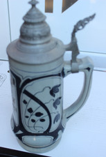 Jugendstil Keramik Bierkrug