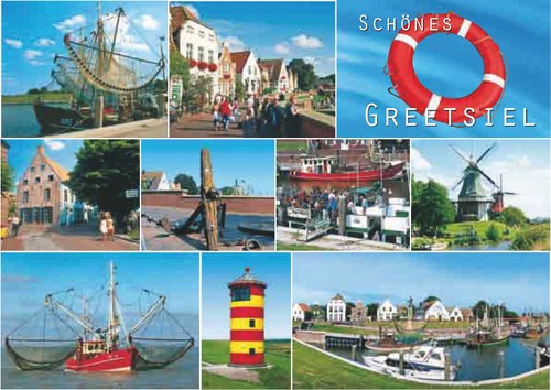 Greetsiel postkarten schönes - postkarten,