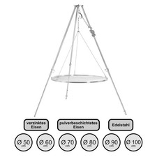 Grillrost und Dreibein Grill