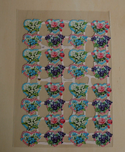 Poesiebilder oblaten blumen - 1x,