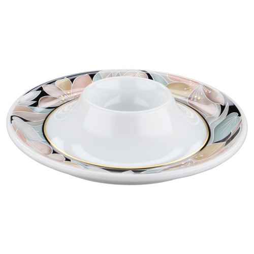 Eierbecher mit schalenablage - eierbecher,