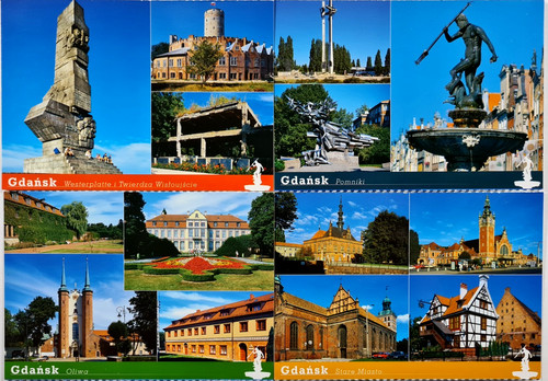 Postkarten lot gdańsk - postkarten, x