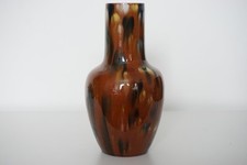Clement Massier Golfe-Juan Jugendstil Vase - gestreifte Kaskadenglasur - um 1900
