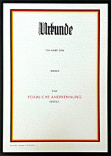 Blanko Urkunde BRD Bundeswehr
