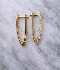 Elegante Goldohrringe 585