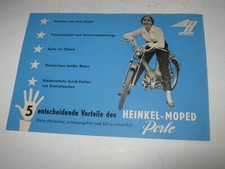 Heinkel Perle Prospekt 4 seitig deutsche Sprache druckfrisch