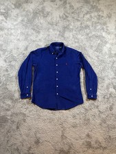 Ralph Lauren Cordhemd Blau