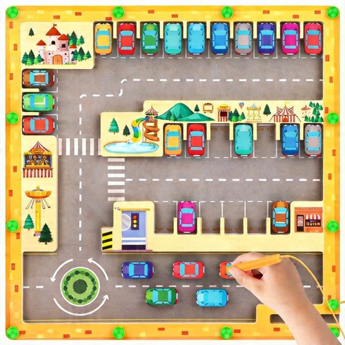 Holz magnetspiel labyrinth - magnetspiel,