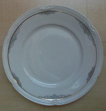 4 Kuchenteller mit Goldrand (alt)  gestempelt  " Zeh Scherzer Bavaria Germany "