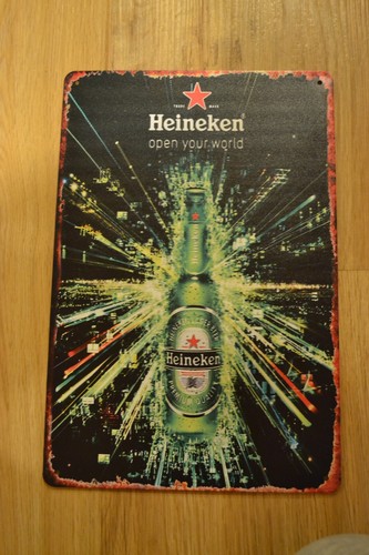 Heineken bier blechschild - bier,