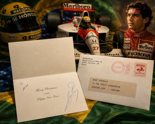 Ayrton senna handsignierte - ayrton,
