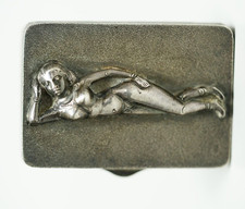 Antik Silber Akt Mädchen