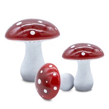 Keramik Pilz Aufsteller 3er