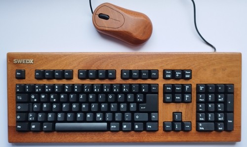 Tastatur maus set echtholz - tastatur,