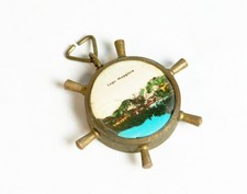 Alter kleiner Souveniranhänger - Schlüsselanhänger - Kompass - Lago Maggiore