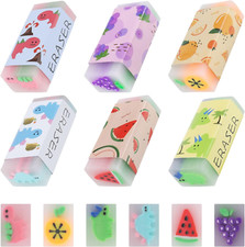 6 St Radiergummi Set Kinder