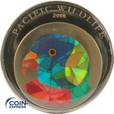 *** 1 Dollar $ Palau 2006 Pacific Wildlife Lori Papagei Farbmünze Coin ***