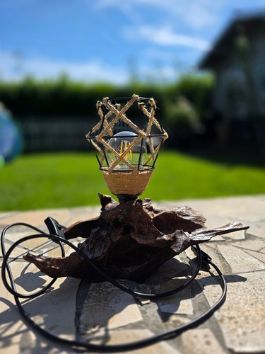 Schöne treibholzlampe - treibholzlampe, /