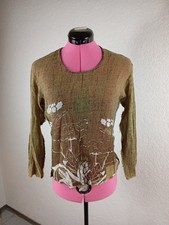 Vintage Jeans Japan Michiko Koshino Damen Langarm Shirt Bluse Gr.M transparent 