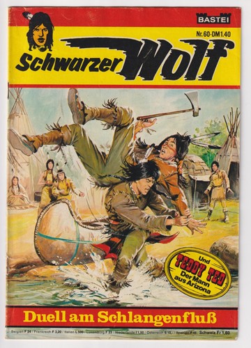 Schwarzer wolf bastei - wolf, (bastei