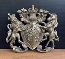 Wandornament Barock Wappen Wandrelief Löwe Pferd Krone Ornament Antik Stil Deko