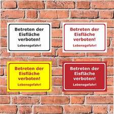 Schild - Betreten der