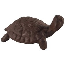 Esschert Design Gusseisenfigur Gusseisenskulptur Schildkröte massiv braun 