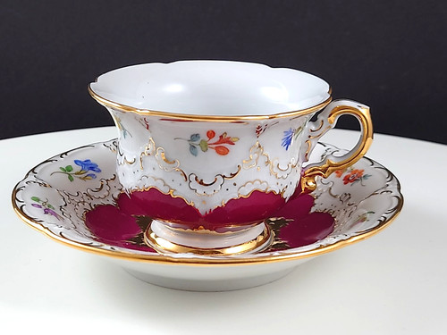 Meissen prunk tasse - meissen, b-form
