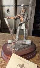 Indianer Figur "Legends" limitiert, "Mohawk Hunter", Metall, USA