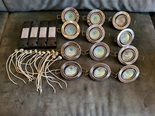 12 Einbaustrahler dimmbar 12V/35W incl. 4 Trafos - gebraucht -