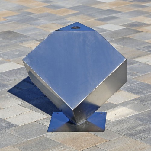 Würfel element aus - aus, edelstahl