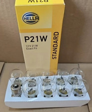 2 / 10 / 20 / 50 x Hella 12V 21W P21W BA15s Glühlampe Glühbirne Lampe Kugellampe