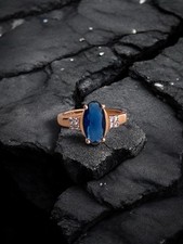 Wunderschöne 585rg Gestempelt Ring, Saphir, Rolled, 2.2 Gramm, Neu