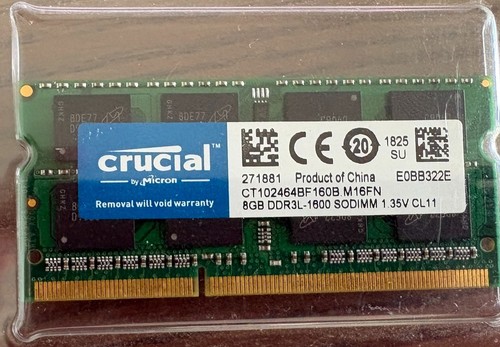 Crucial ddr3l 1600 35v ram - 1600, 1,35v