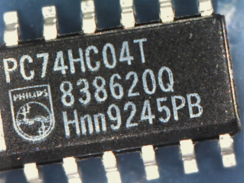 10x philips pc74hc04t hex - 10x,
