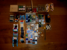 Oma Nähkistchen + riesiger Konvolut Nähgarn Stopfgarn Stickgarn  MEZ - Esslinger