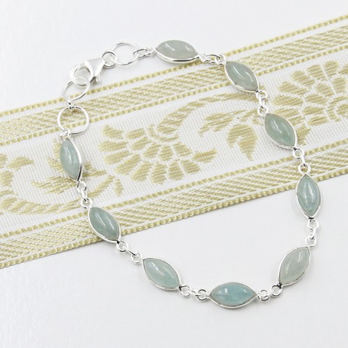 Aquamarin armband silber 925 - aquamarin,