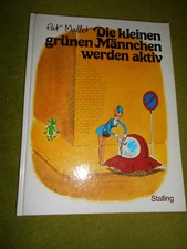 pat Mallet, Die kleinen grünen Männchen werden aktiv, A4-Format, Hardcover, 